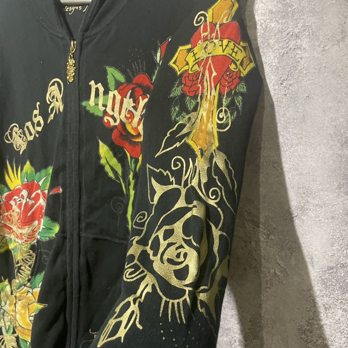 Christian Audigier × Ed Hardy × Vintage Vintage Ed Hardy by Christian Audigier Hoodie Y2K Size M / US 6-8 / IT 42-44 - 12 Thumbnail
