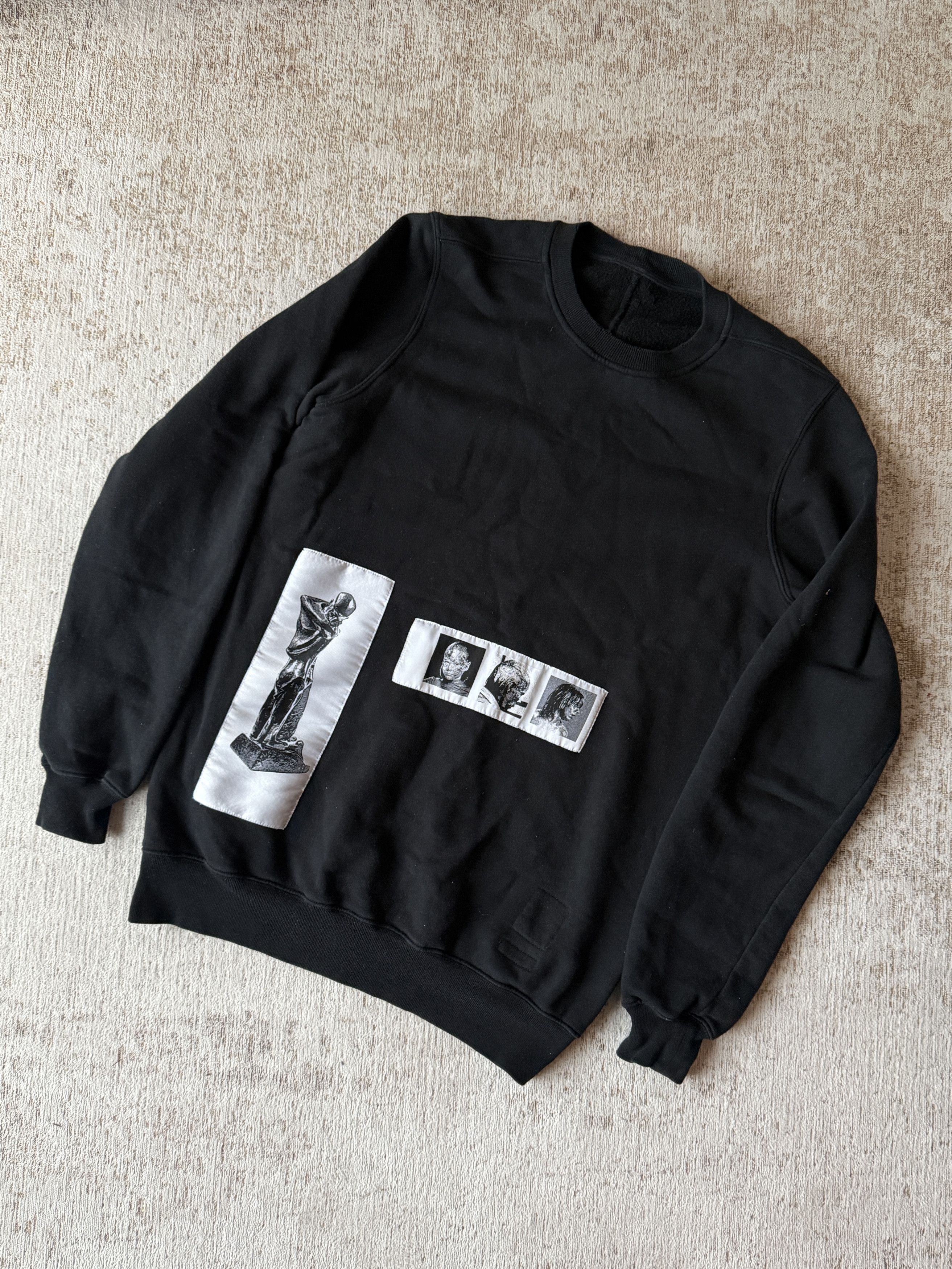Pre-owned Rick Owens Sweatshirts Ss16 In Black