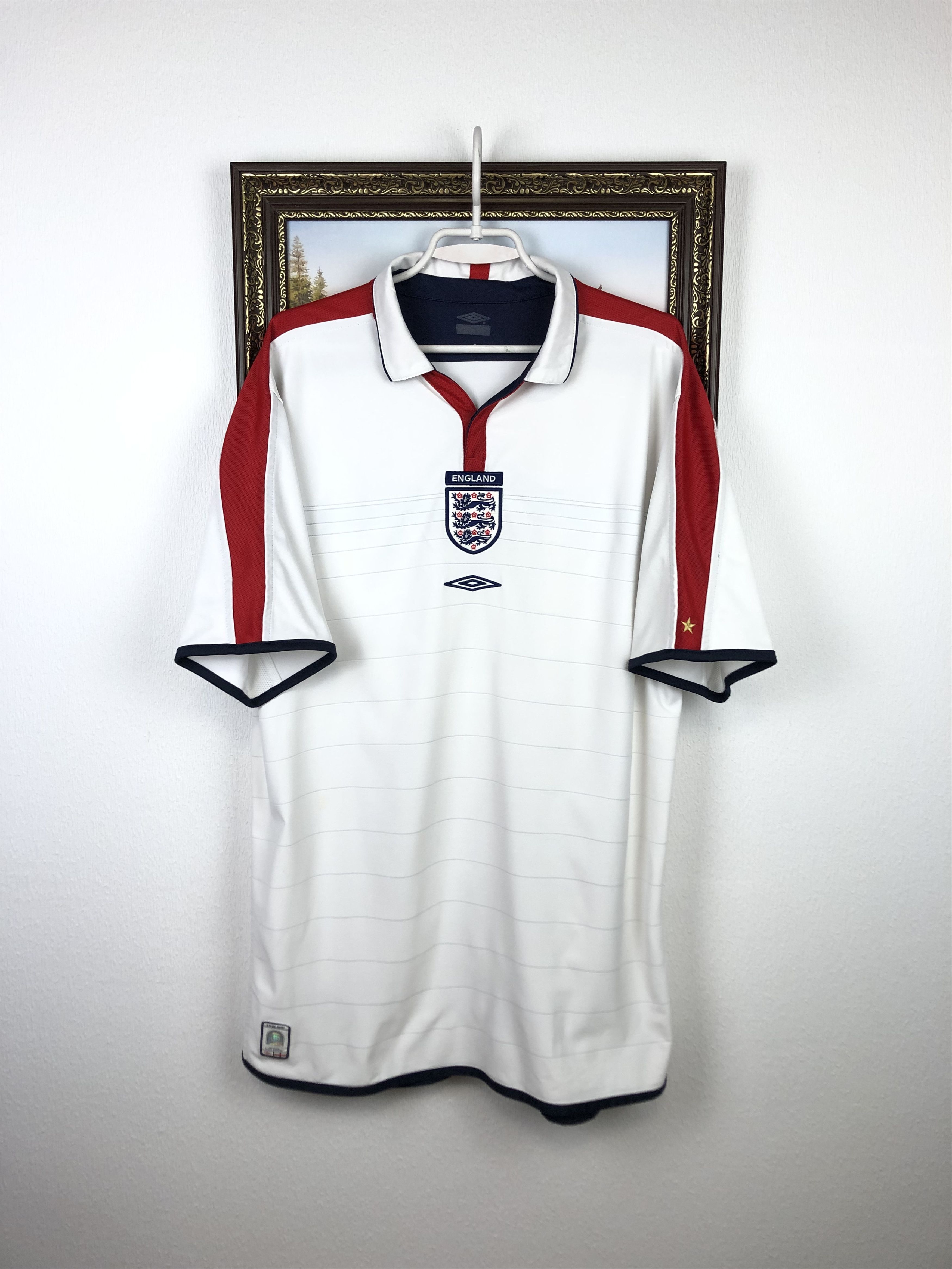 【UMBRO】England 2003 GameShirt reversible ENGLAND 2003/2004/2005 HOME FOOTBALL SHIRT UMBRO REVERSIBLE
