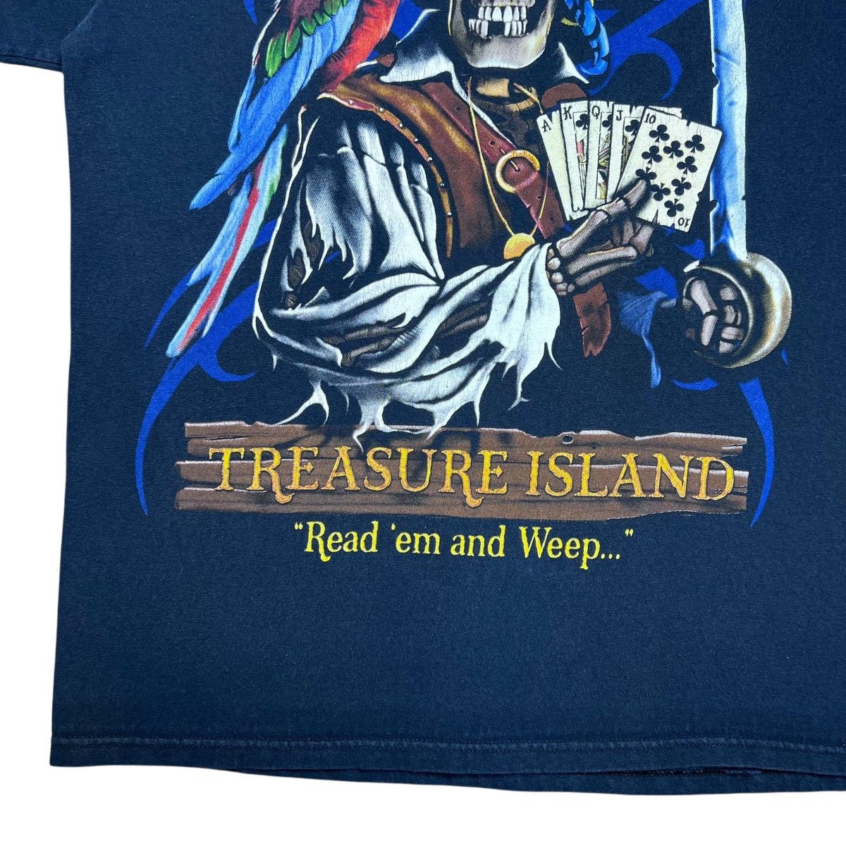 Other Vtg 2000s Treasure Island Read Em & Weep Skeleton Pirate Tee Size US L / EU 52-54 / 3 - 9 Thumbnail