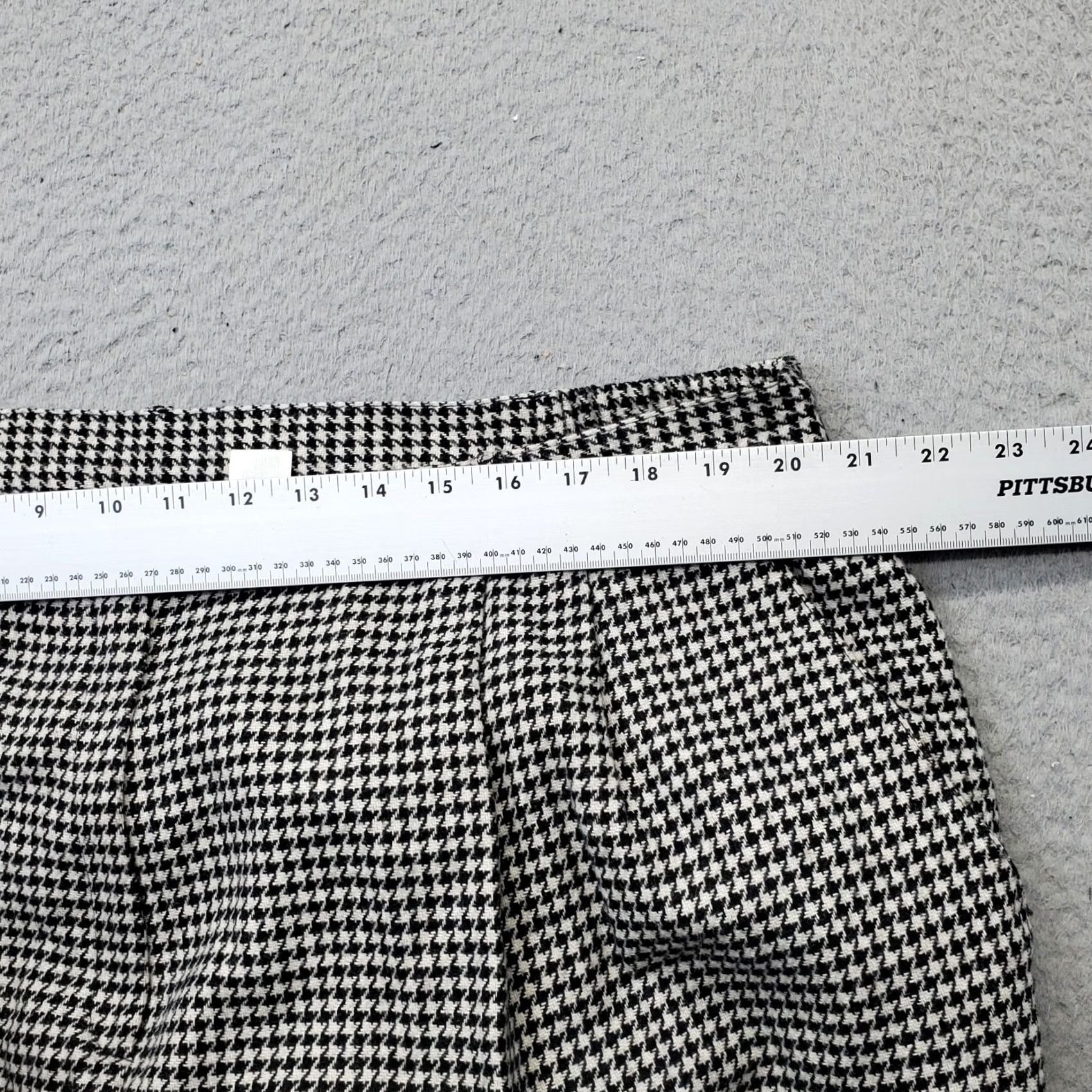 Vintage Requirements Pants Womens 24W Trousers Women Multi Houndstooth Pleated Front Carrot Fit Size 42" / US 20 - 6 Thumbnail