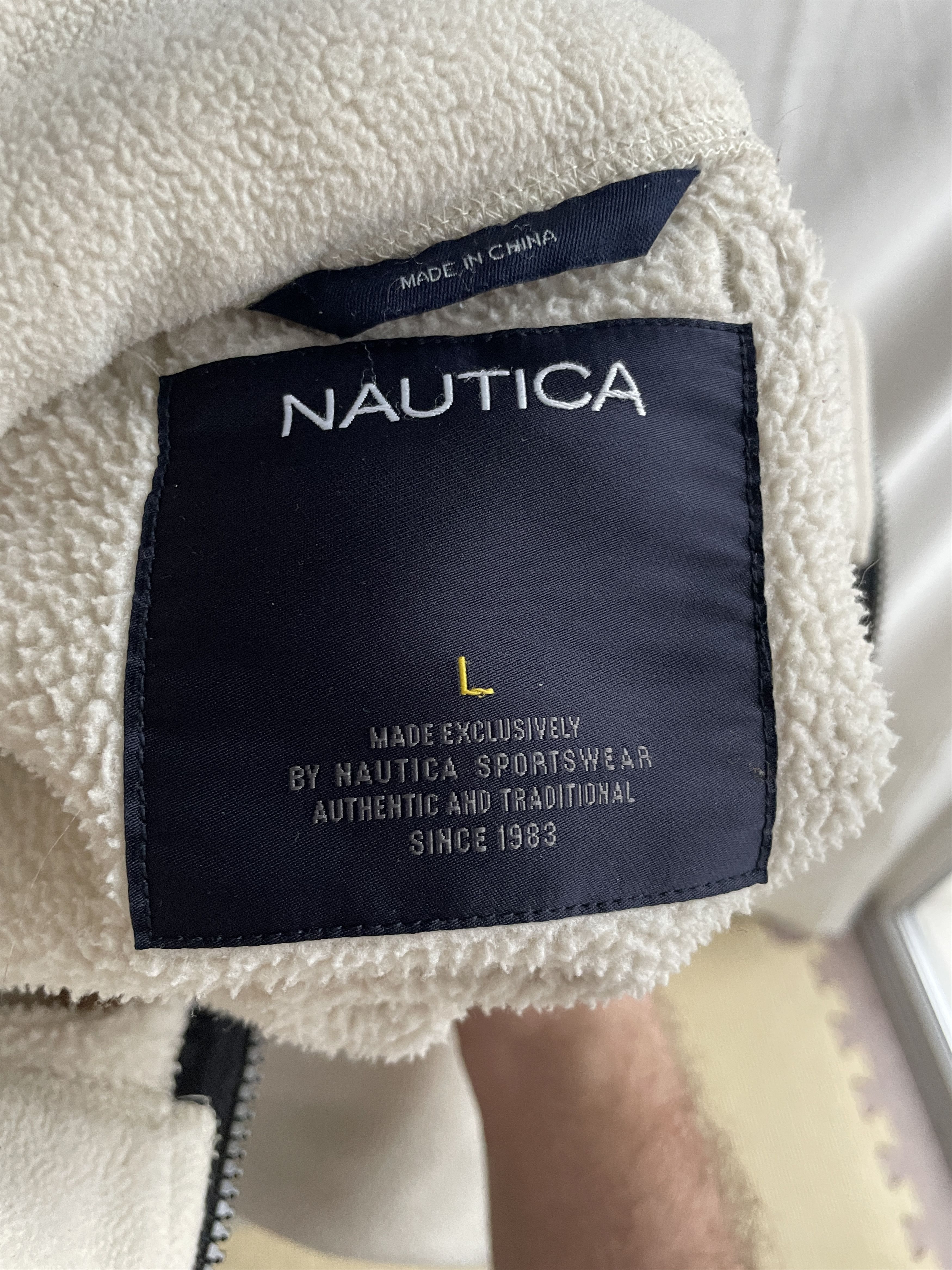 Nautica Nautica Vintage Fleece Jacket Size L Size US L / EU 52-54 / 3 - 5 Thumbnail