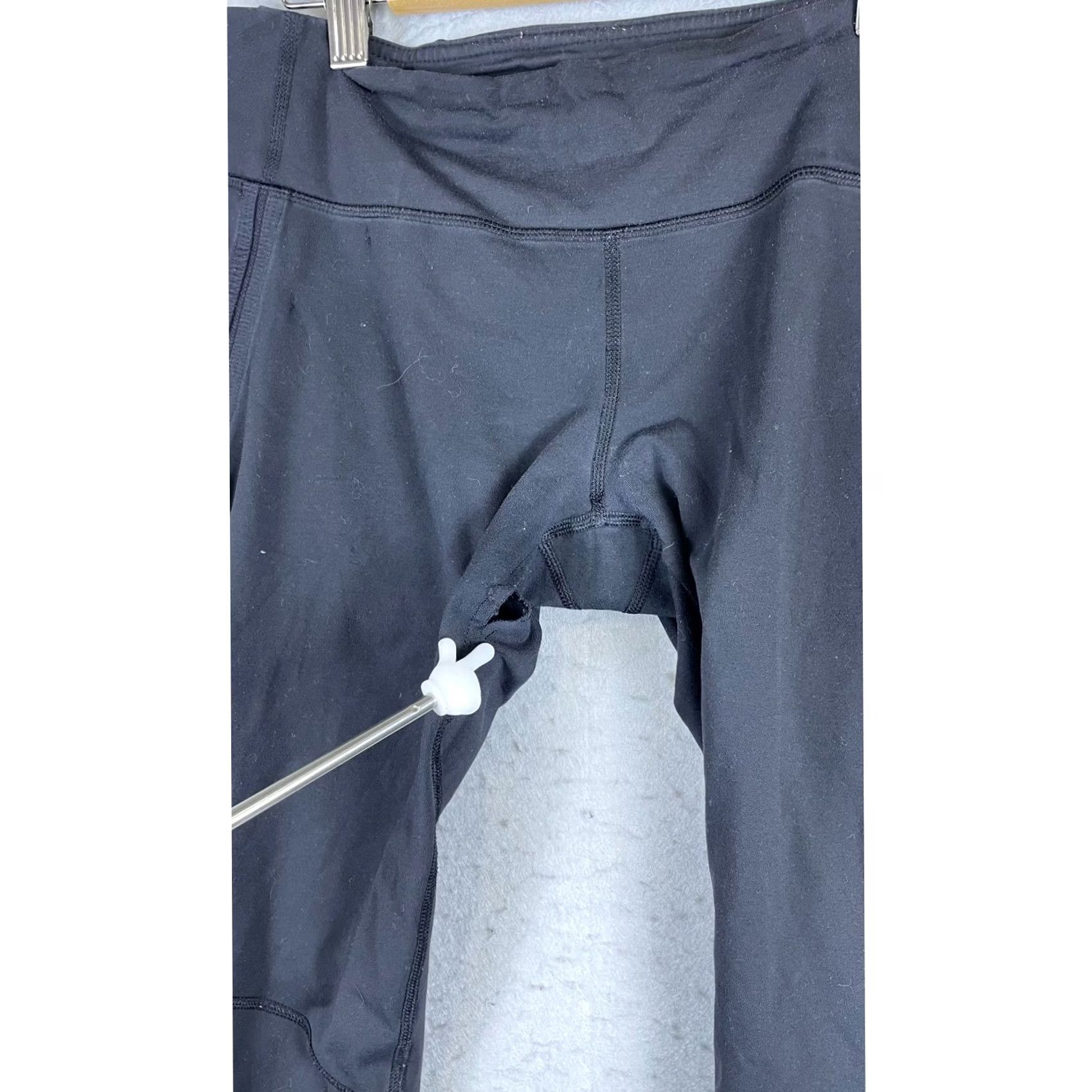 Lululemon Lululemon Women Leggings Cropped Black 6 Athletic Run Yoga Pants Size 28" / US 6 / IT 42 - 4 Thumbnail