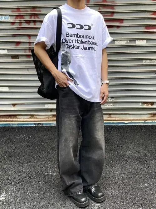 Designer × Japanese Brand × Vintage y2k yuppie faded baggy jeans Size US 32 / EU 48 - 4 Thumbnail