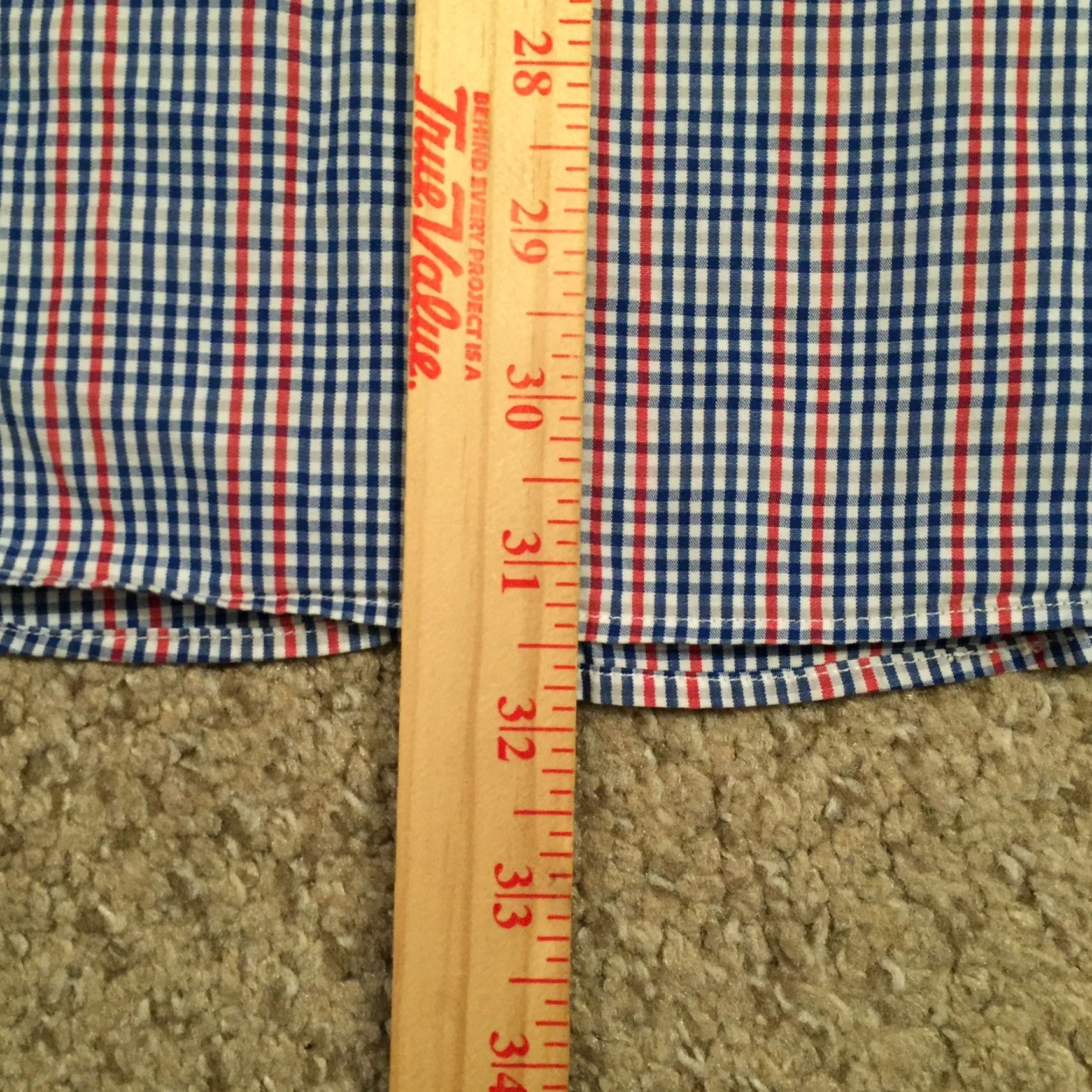Tommy Hilfiger Tommy Hilfiger Shirt Mens 17.5 Blue Red Plaid Long Sleeve Button Up Size US XXL / EU 58 / 5 - 7 Thumbnail