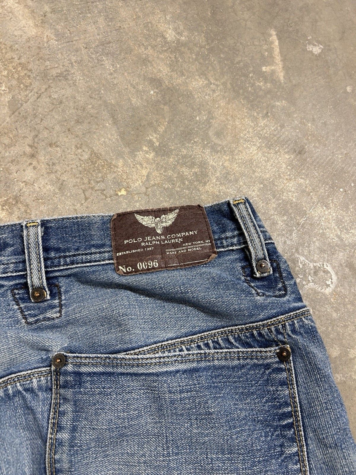 Polo Ralph Lauren Vintage Polo Ralph Lauren Miner Jeans 35x31 Straight Skater Size US 35 - 3 Thumbnail