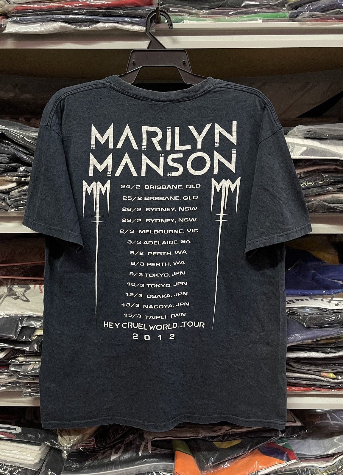 Band Tees Tour Tees x Marilyn Manson🔥🔥 Size US XL / EU 56 / 4 - 8 Thumbnail