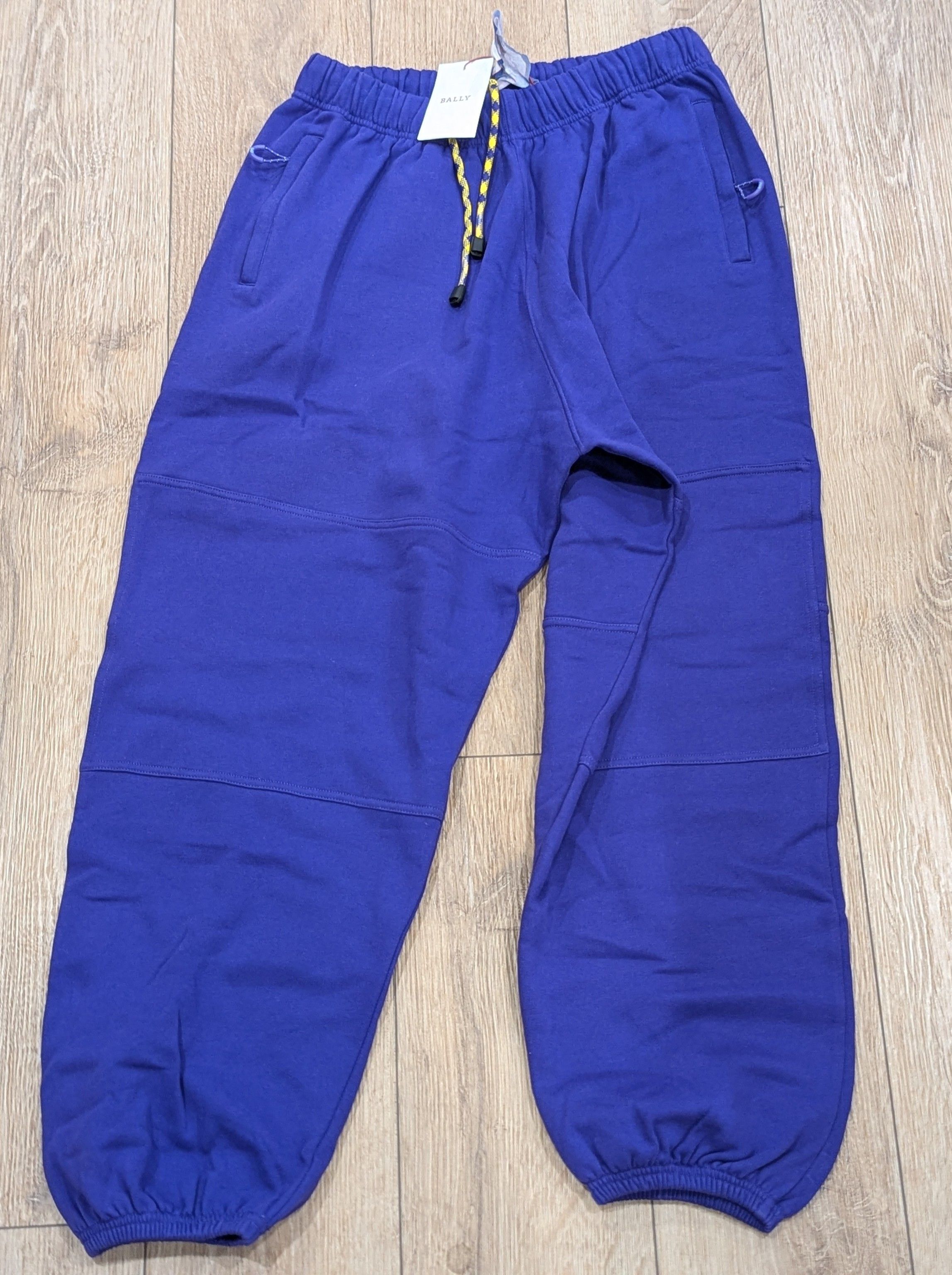 Bally Bally Solid Cotton Jogger Pants Purple XL Size US 36 / EU 52 - 1 Thumbnail
