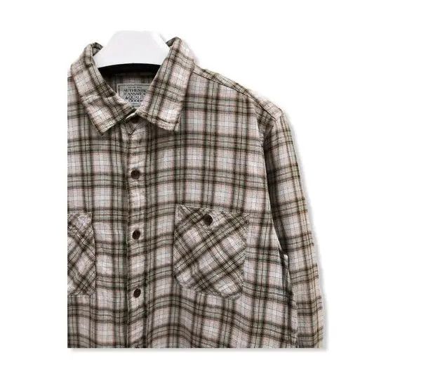 Flannel × Vintage Vintage Authentic Jeanswear Plaid Tartan Flannel Shirt 👕 Size US M / EU 48-50 / 2 - 2 Thumbnail