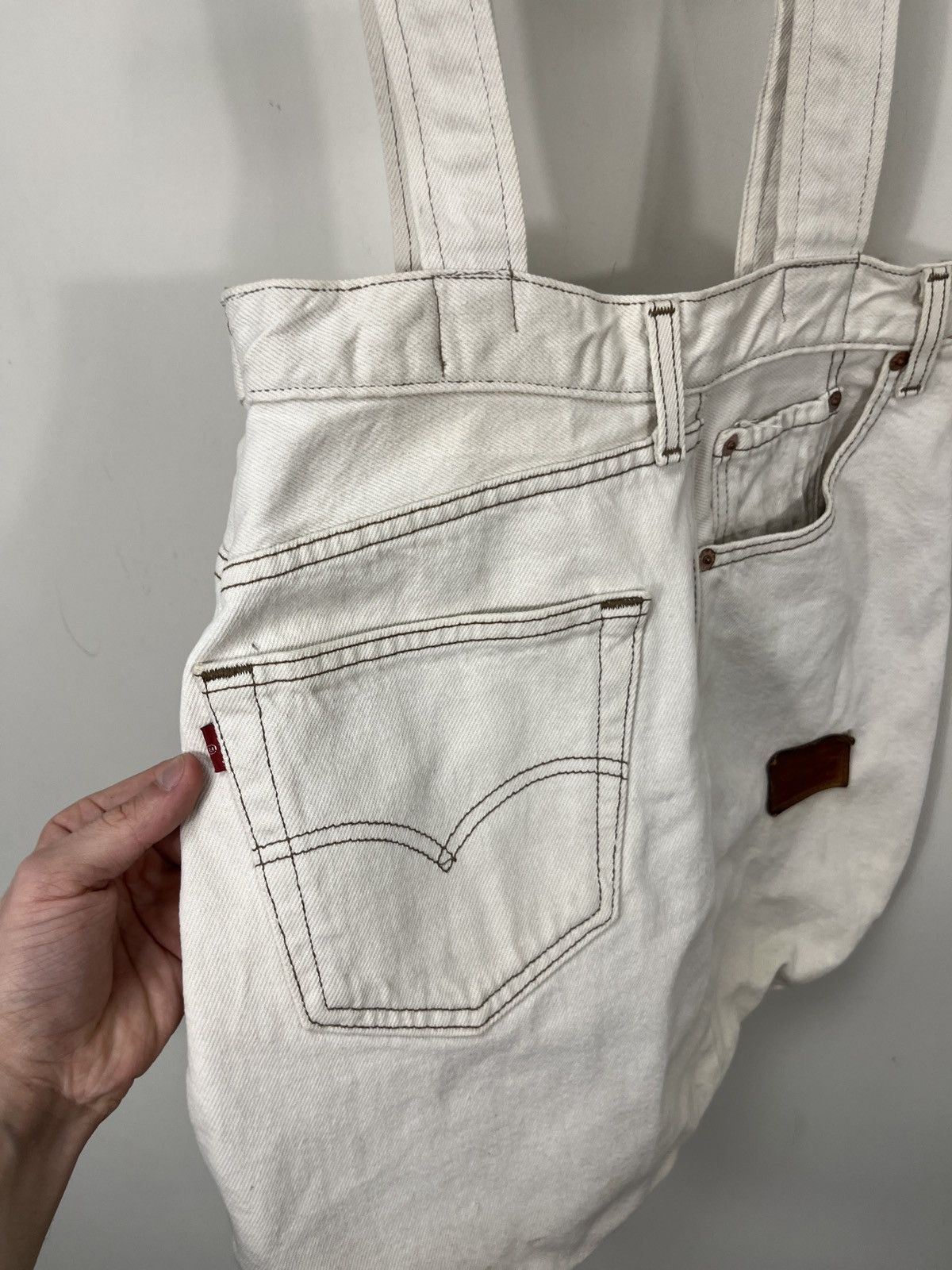 Levi's Vintage Levi’s Custom Handmade 1/1 USA Rare Hype Shopper Bag Size ONE SIZE - 8 Thumbnail