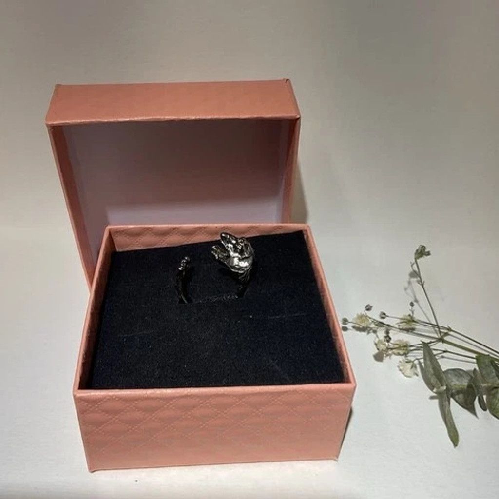 The Unbranded Brand NWT Cute Open Ring Silver Adjustable Jewelry for Women Gift Size ONE SIZE - 9 Thumbnail