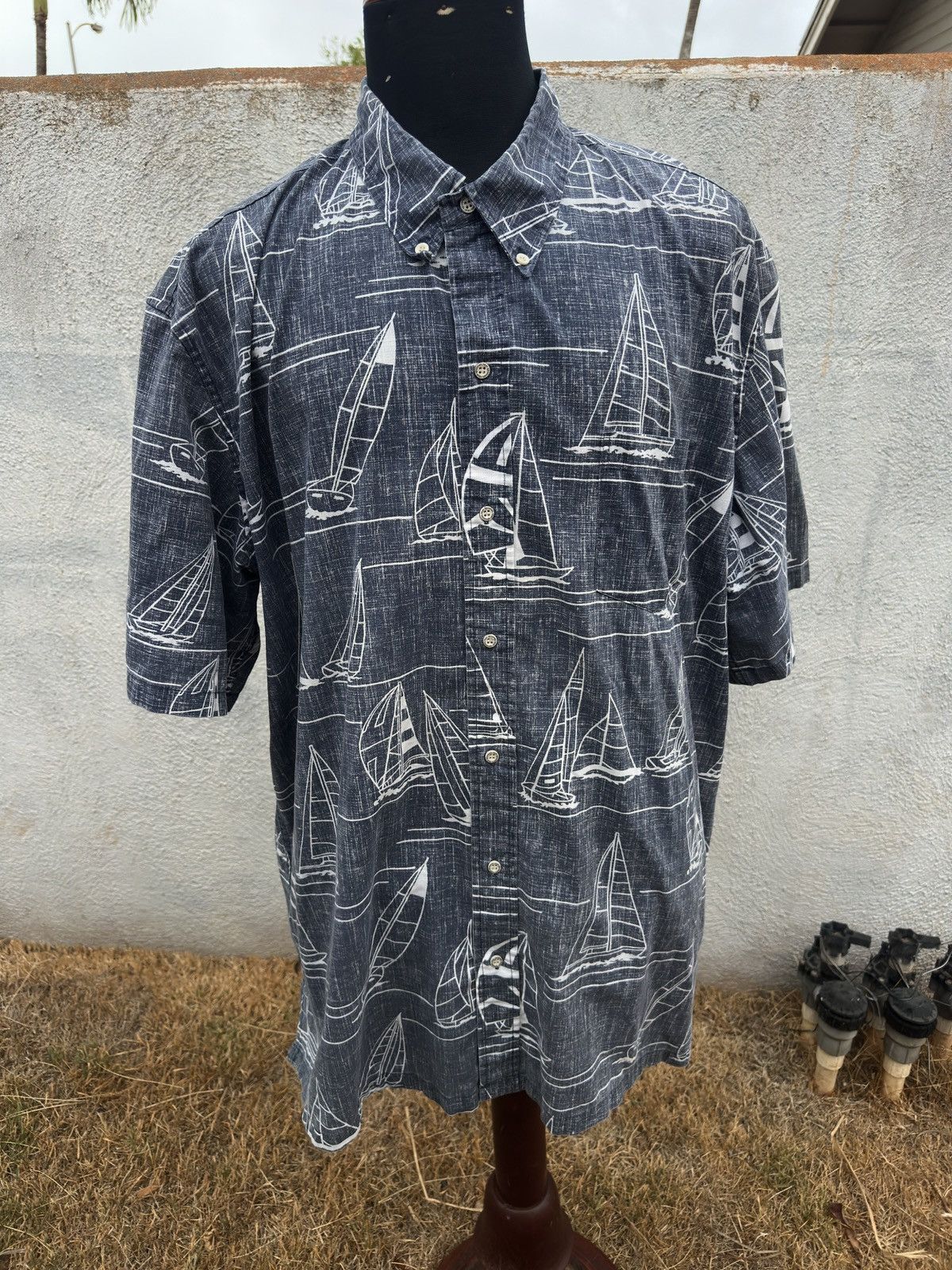 Reyn Spooner PreOwned Reyn Spooner Classic Fit Hawaiian Blue Men's 3XL Size US XXL / EU 58 / 5 - 1 Thumbnail