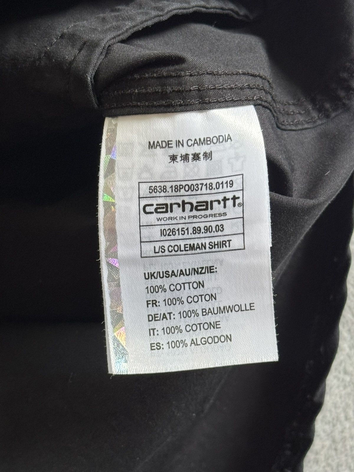 Carhartt Wip Carhartt Wip M/size Coleman shirt black overshirts casual Size US M / EU 48-50 / 2 - 6 Thumbnail
