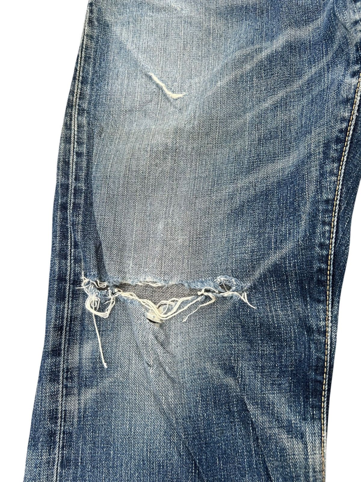 Kapital Edwin Selvedge Distressed Buckle Back Denim Made Japan Size US 32 / EU 48 - 9 Thumbnail