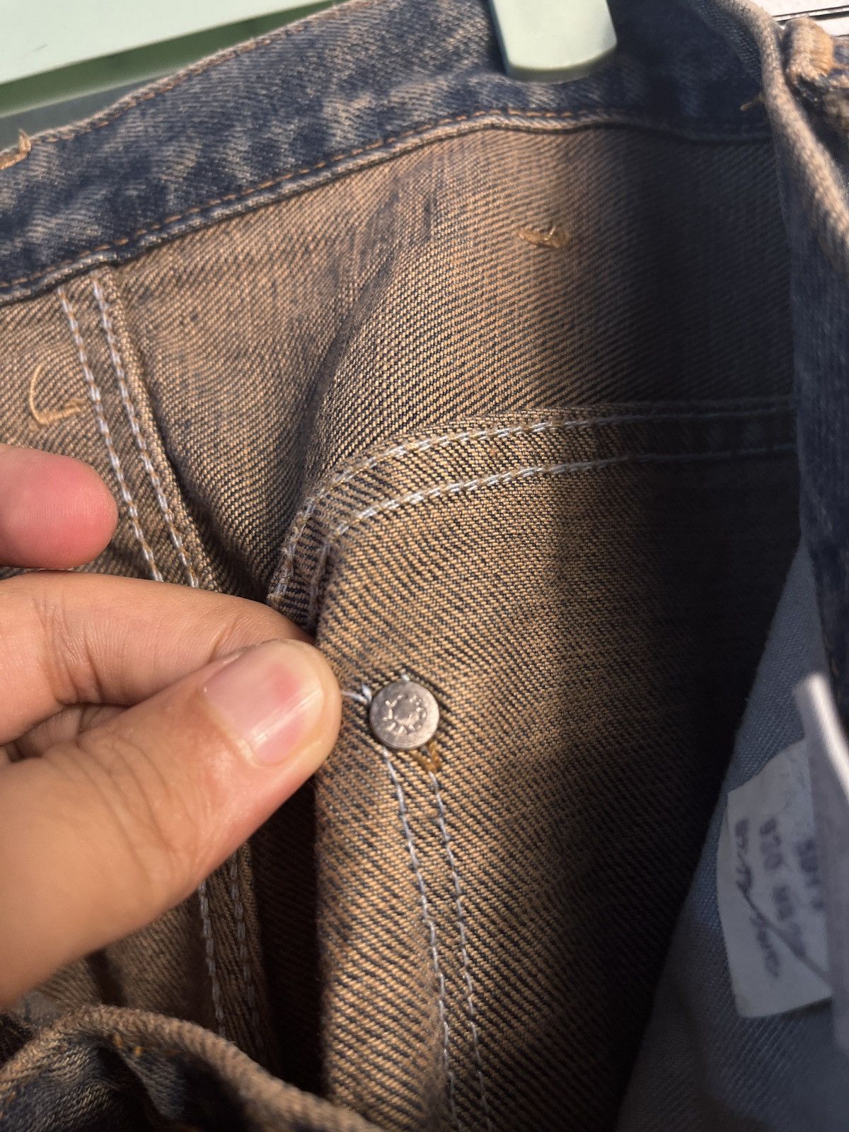 Wrangler Vintage Japan Baggy Wrangler Blue Bell Selvedge Jeans Size US 30 / EU 46 - 10 Thumbnail