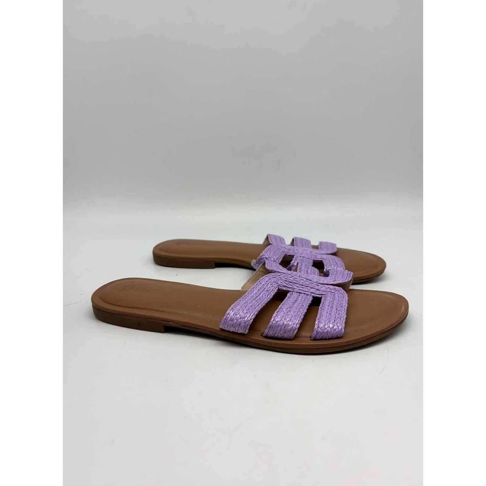 Vintage The Drop Slide Sandals Size 9.5 Purple Pre-Owned Size US 10 / IT 40 - 4 Thumbnail