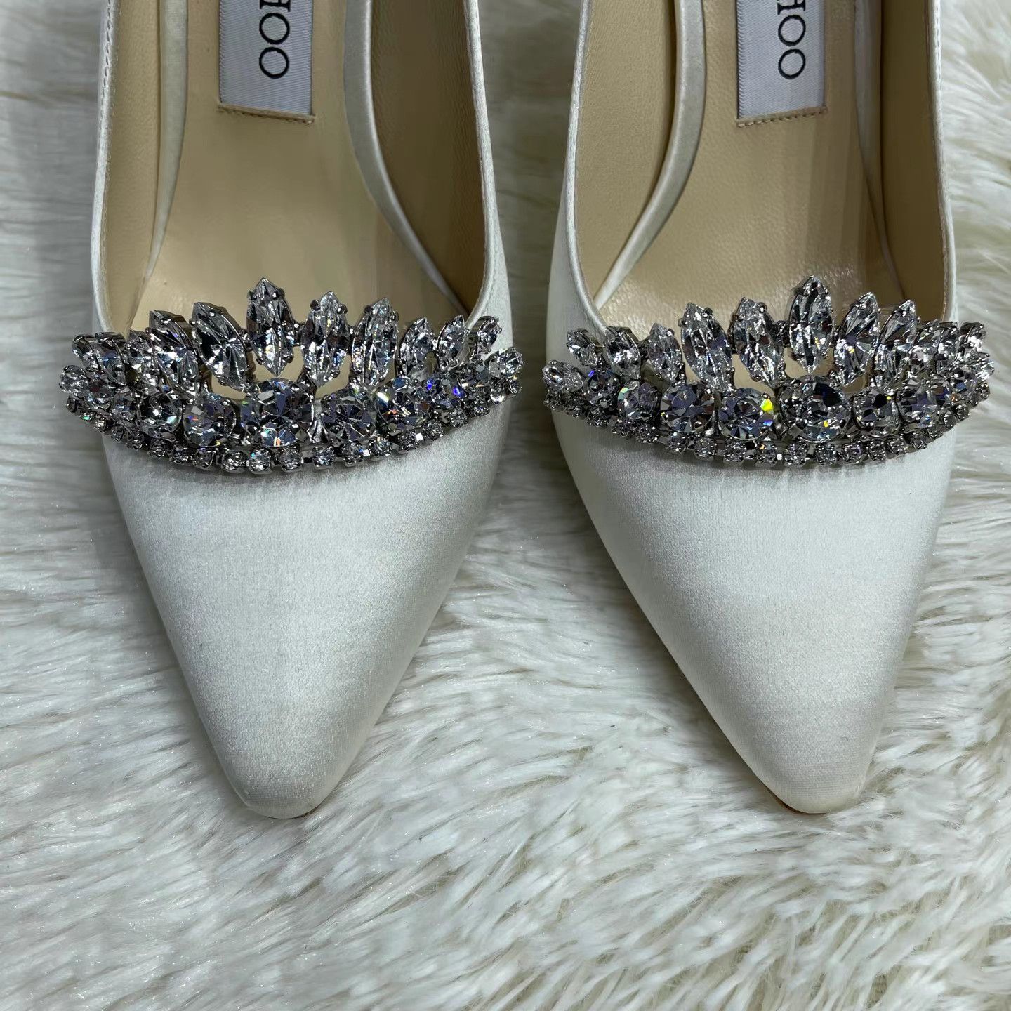 Jimmy Choo Jimmy Choo ROMY Crystal Embellished Stiletto Heel Pumps K15 Size US 6 / IT 36 - 8 Thumbnail