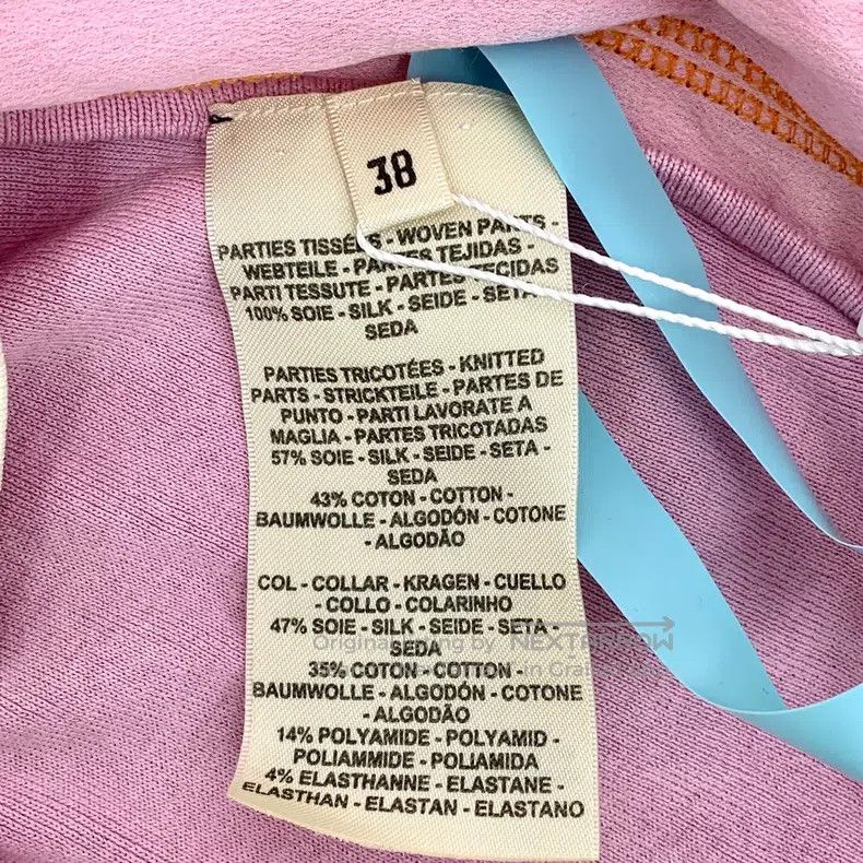 Hermes Hermes Pink Lock Embroidery Cotton Round Neck Short Sleeve Size XS / US 0-2 / IT 36-38 - 6 Thumbnail