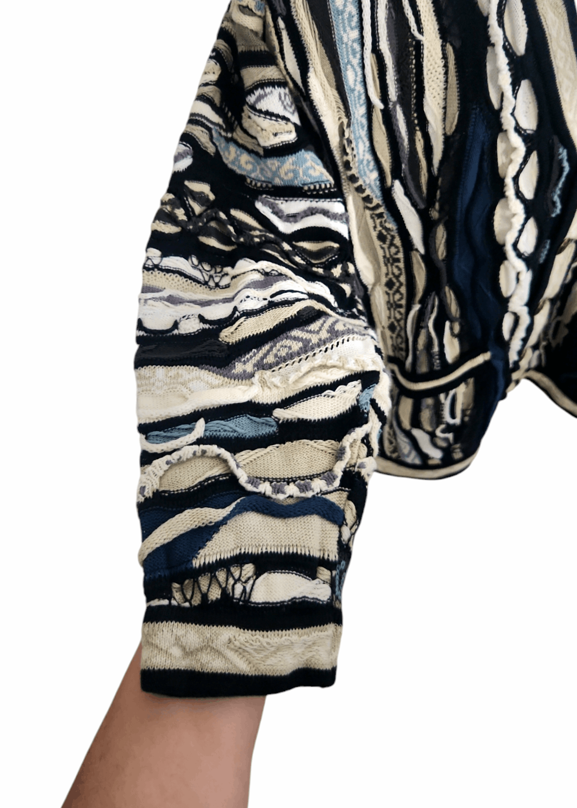 Coogi × Vintage Coogi Australia Cardigan Sweater Rare Vintage 3D dimensional Size US M / EU 48-50 / 2 - 4 Thumbnail