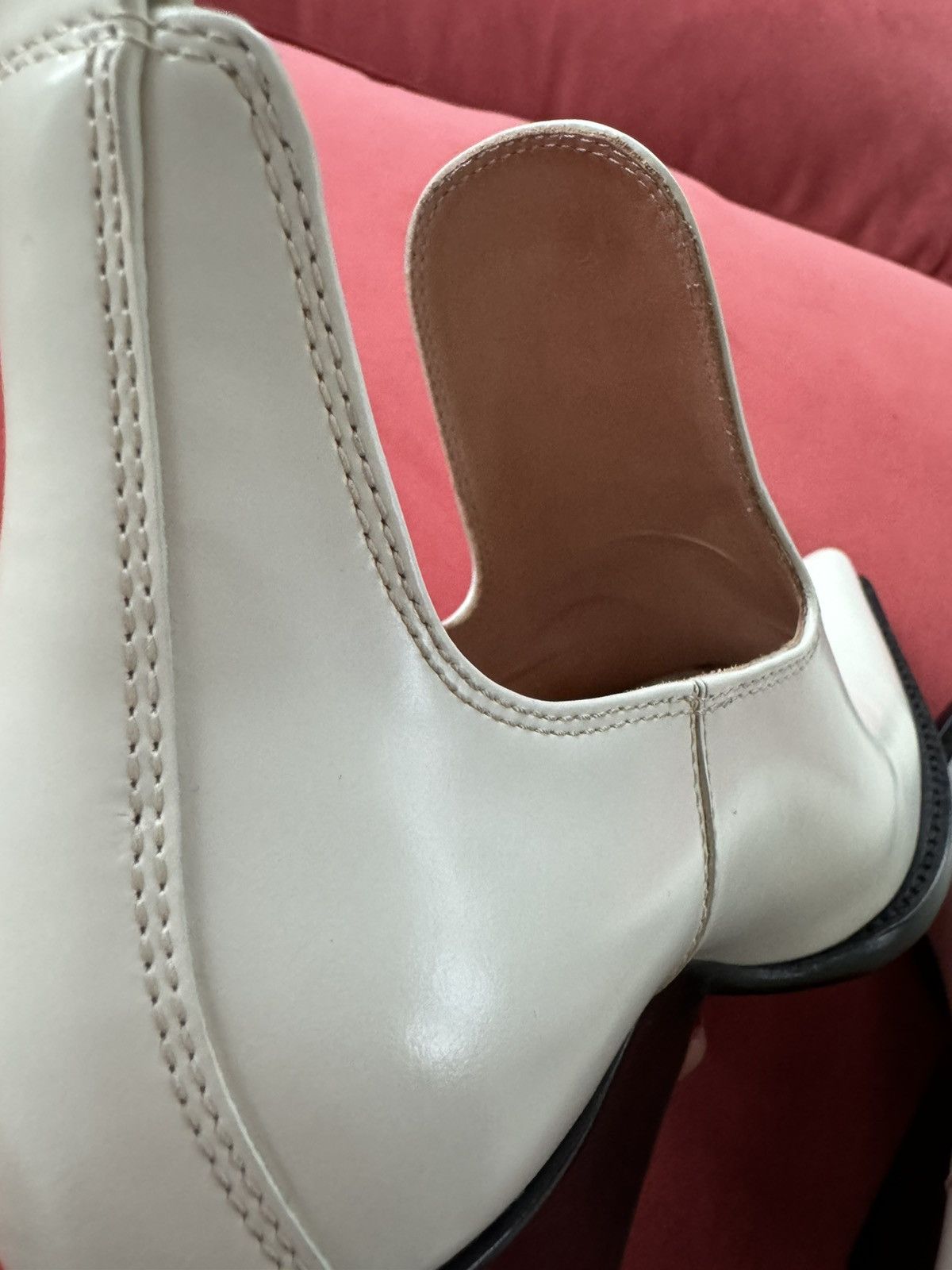 Bottega Veneta Bottega Veneta off white low western boots, 5.5 US Size US 6.5 / IT 36.5 - 10 Thumbnail