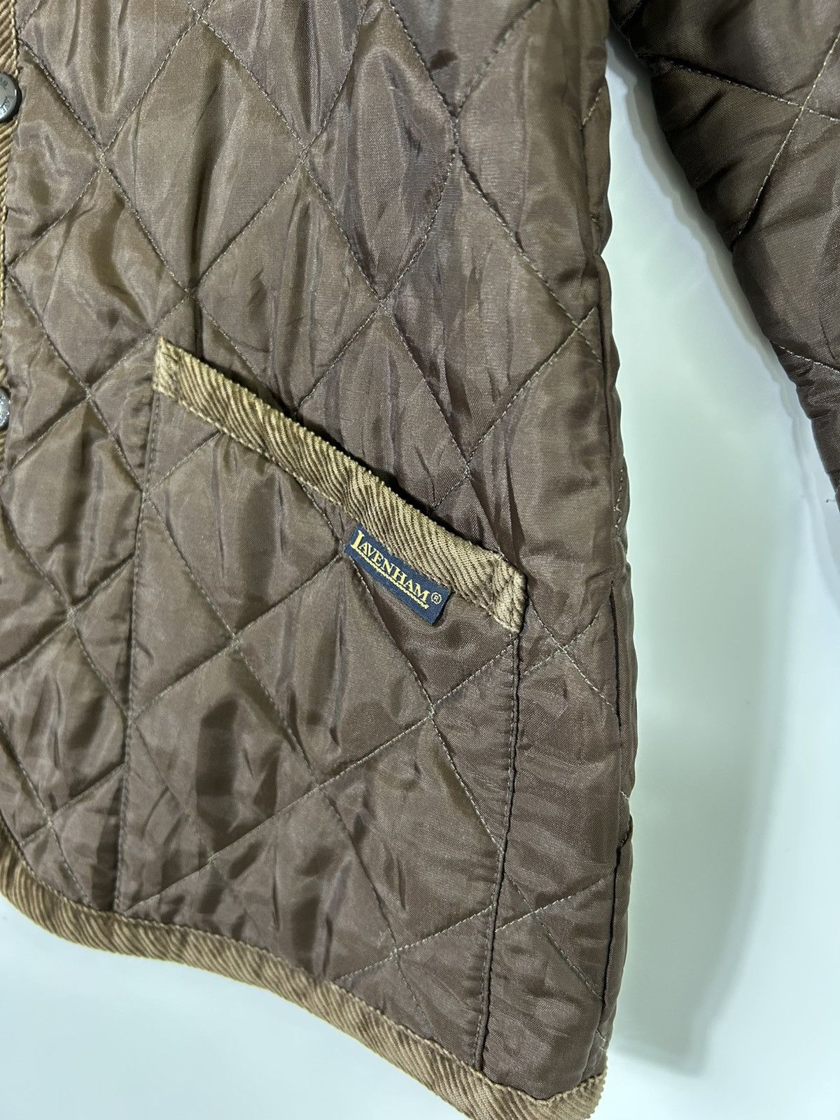 Lavenham 🔥Lavenham Suffolk Hooded Snap Button Quilted Jacket Size XS / US 0-2 / IT 36-38 - 8 Thumbnail