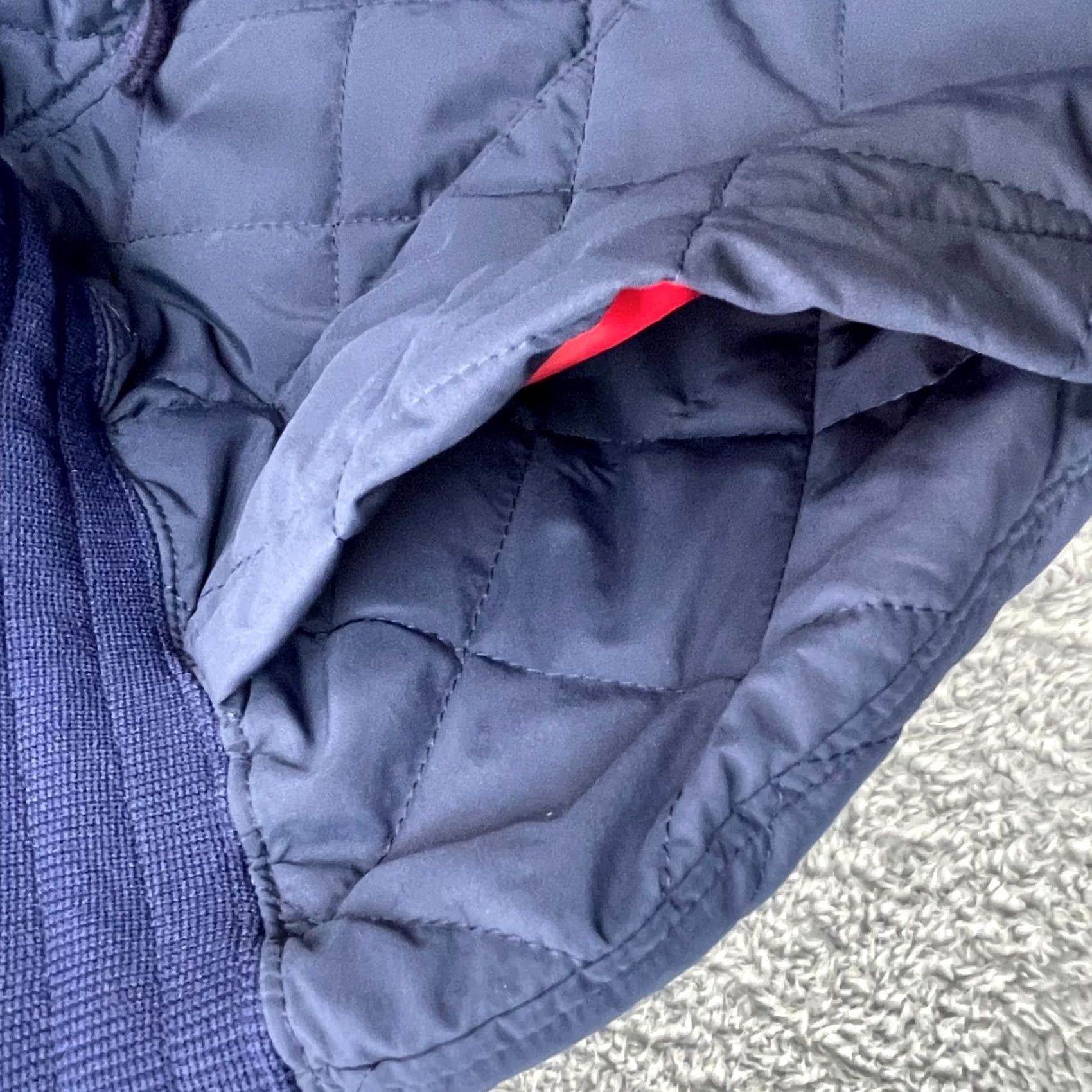 Vintage Not So Ape Pants Men Medium Blue Puffer Quilted Insulated Tapered Leg Drawstring Size US 31 - 4 Thumbnail
