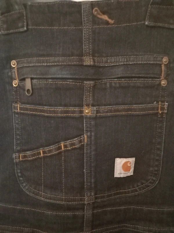 Carhartt New Carhartt rugged flex dungarees navy jeans BNWT size S Size 32" / US 10 / IT 46 - 2 Thumbnail