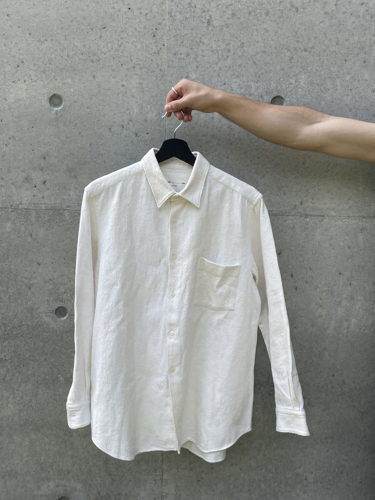 COMME des GARCONS HOMME Botanical Jacquard Woven Shirt.