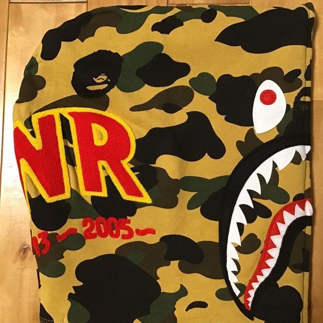 Bape BAPE 1st camo yellow shark full zip hoodie a bathing ape Size US L / EU 52-54 / 3 - 4 Thumbnail