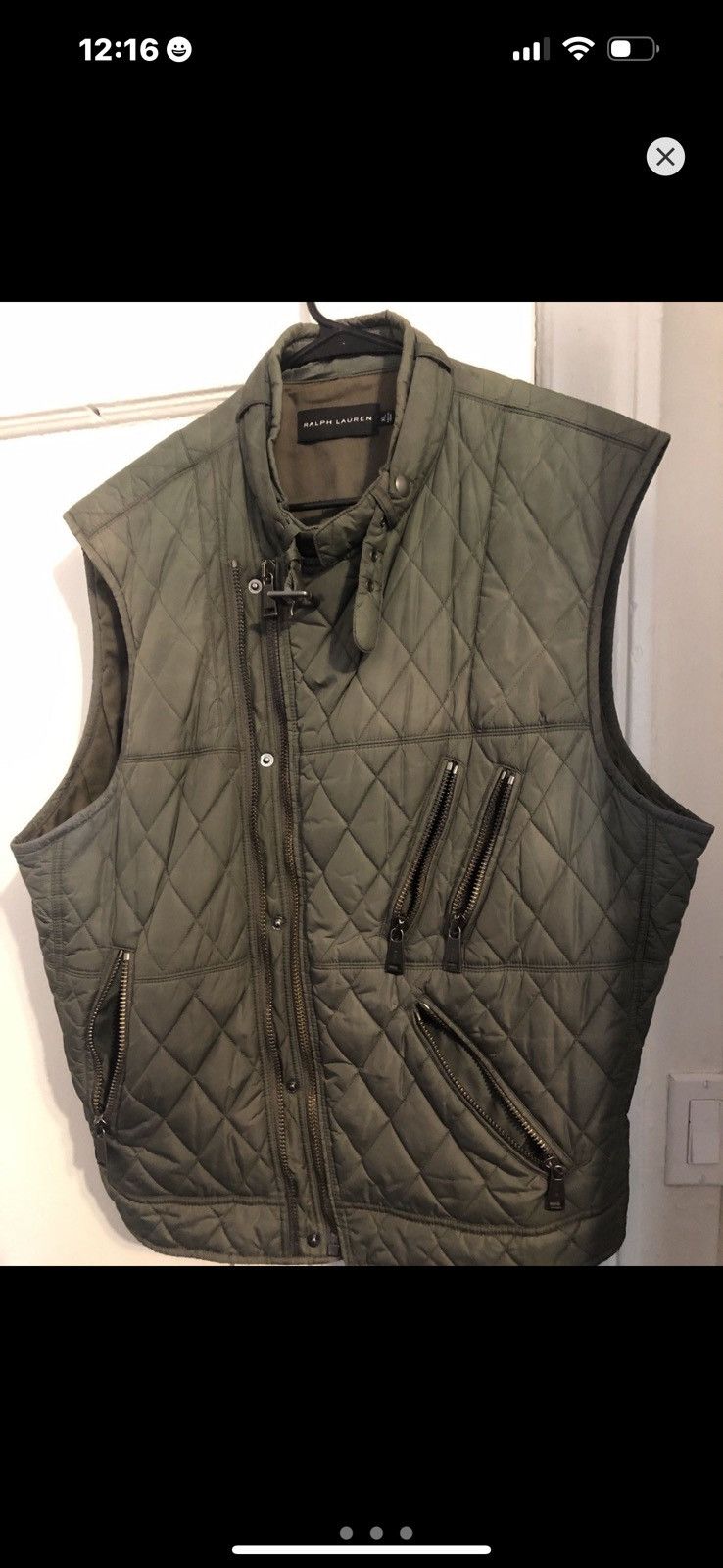 トップス RALPH LAUREN black label / leather vest ralph-lauren-black-label-