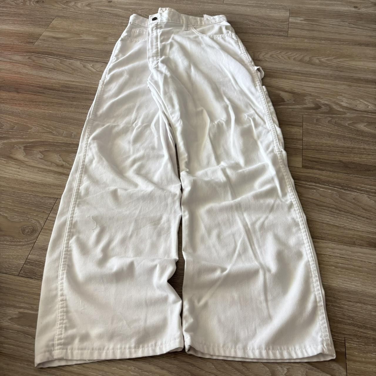 Dickies Crazy Vintage Y2K/2000s Baggy White Dickies Carpenter Pants! 38x30 Size US 38 / EU 54 - 3 Thumbnail