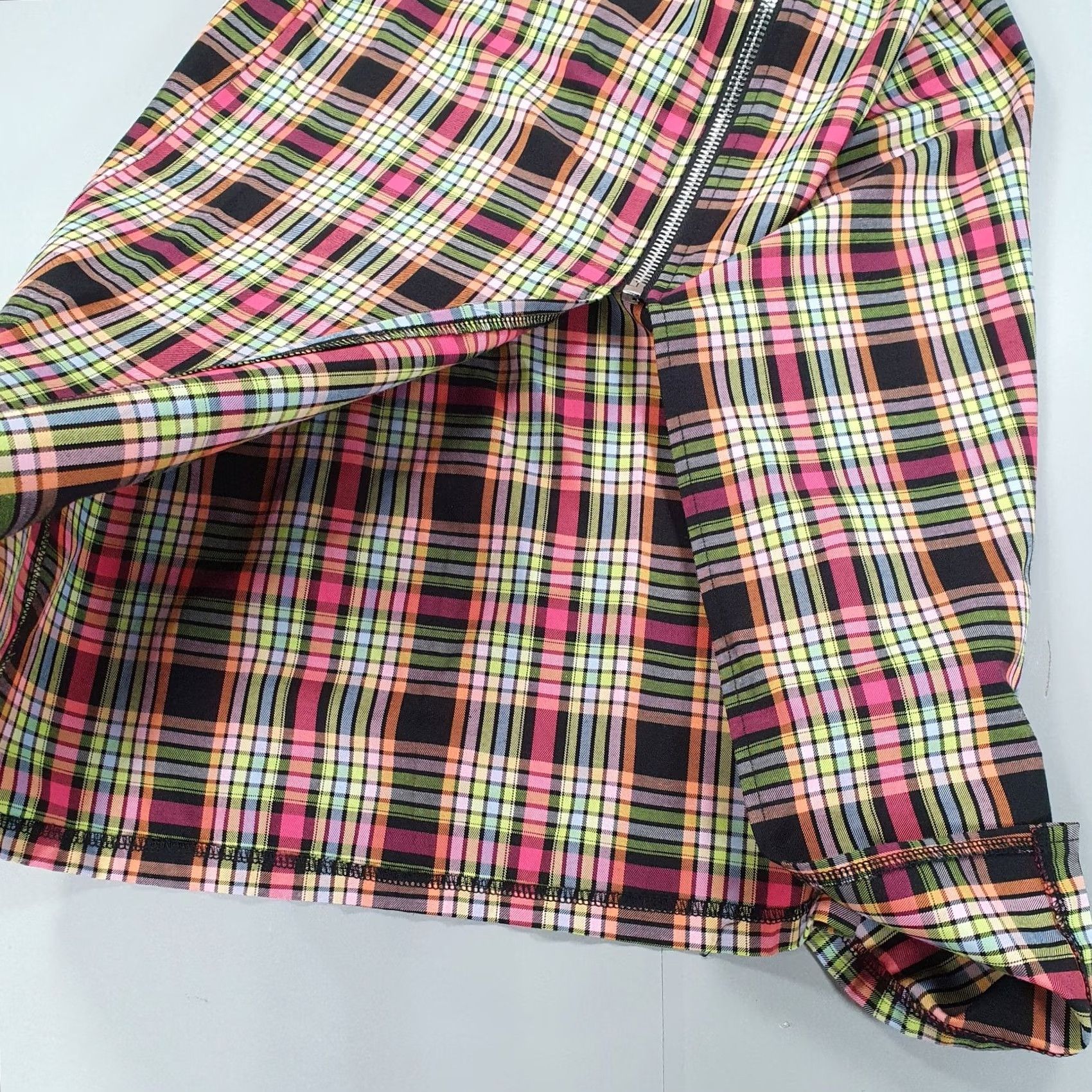 The Ragged Priest The Ragged Priest Womens Dress Pink XS Tartan Plaid Zip Front Sleeveless Size XS / US 0-2 / IT 36-38 - 5 Thumbnail