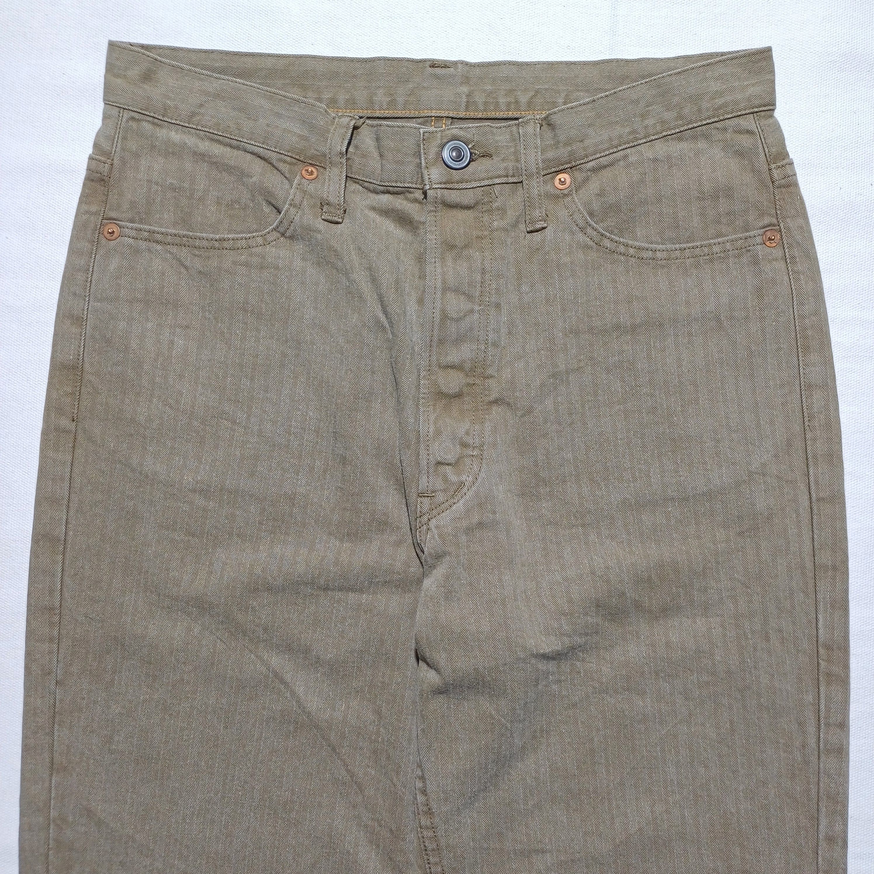 Journal Standard Beige Jeans Vintage Button Fly Journal Standart Size US 29 - 2 Thumbnail