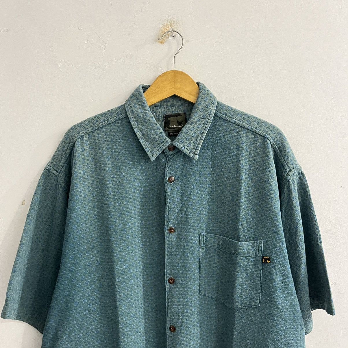 Japanese Brand Redsand Textured Bigsize Button Up Shirt Size US XXL / EU 58 / 5 - 2 Thumbnail