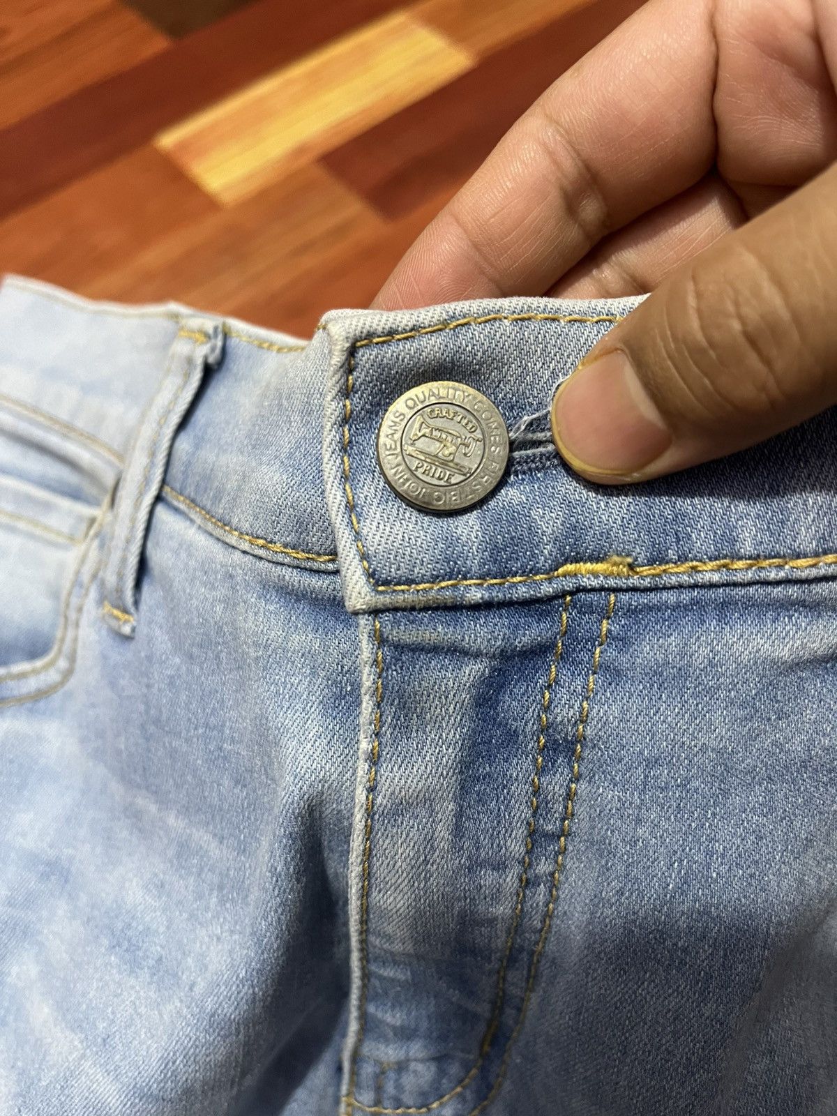 Big John Big John Japan Skinny Fit Light Wash Jeans W30 Size US 30 / EU 46 - 5 Thumbnail