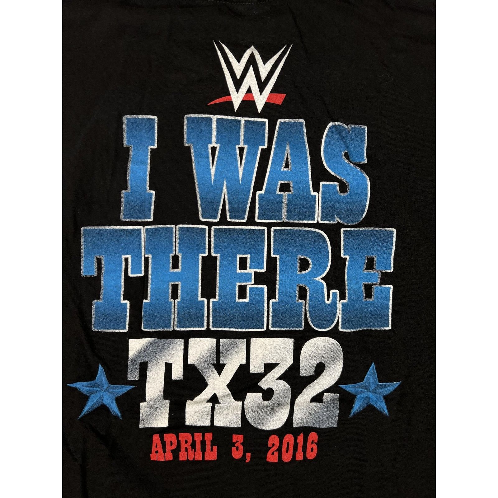 WWE WWE WrestleMania 32 T-Shirt "I Was There TX32" Mens Large Bl Size US L / EU 52-54 / 3 - 7 Thumbnail