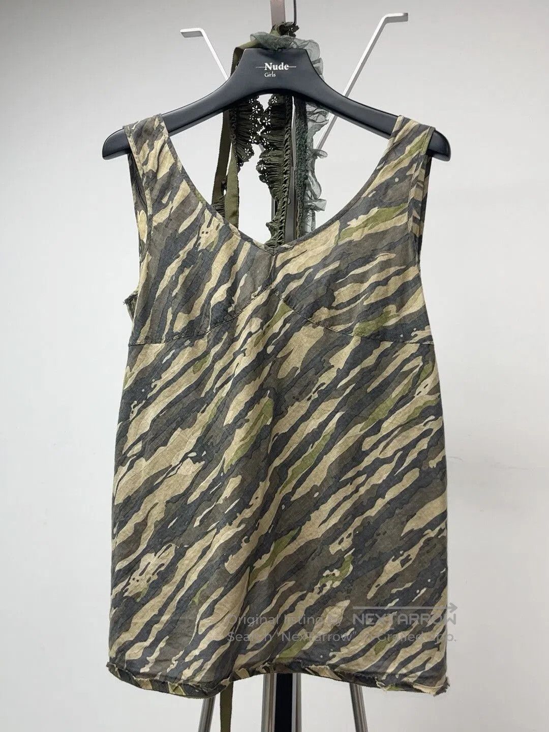 Junya Watanabe Junya Watanabe Camouflage Lace Tank Top. Size S / US 4 / IT 40 - 3 Thumbnail