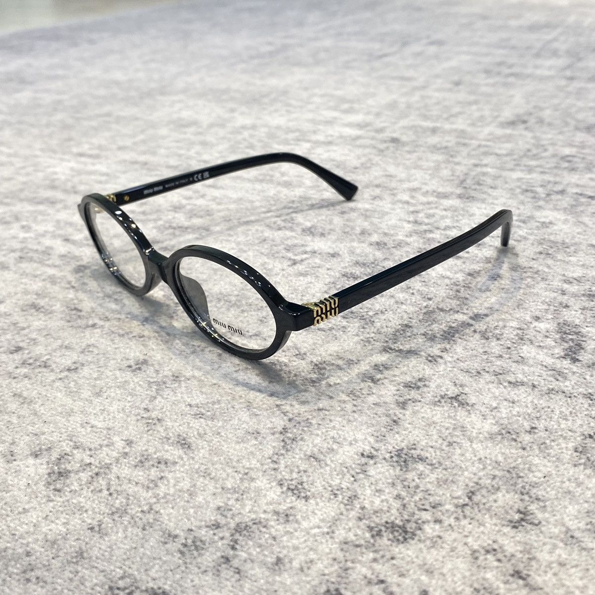 Miu Miu MIU MIU MU 01XV 1AB101 Eyewear BLACK Size ONE SIZE - 1 Thumbnail