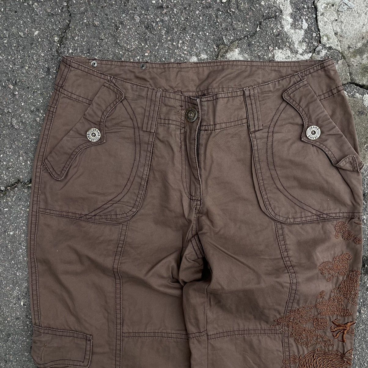 Japanese Brand Vintage Cropped Pants Dragon Japanese Brand Avantgarde M-L Size 26" / US 2 / IT 38 - 8 Thumbnail