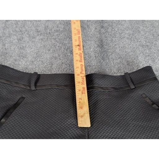Ann Taylor Ann Taylor Loft Marisa Cropped Pants Women Sz 12 Black Pleat Size 34" / US 12 / IT 48 - 4 Thumbnail