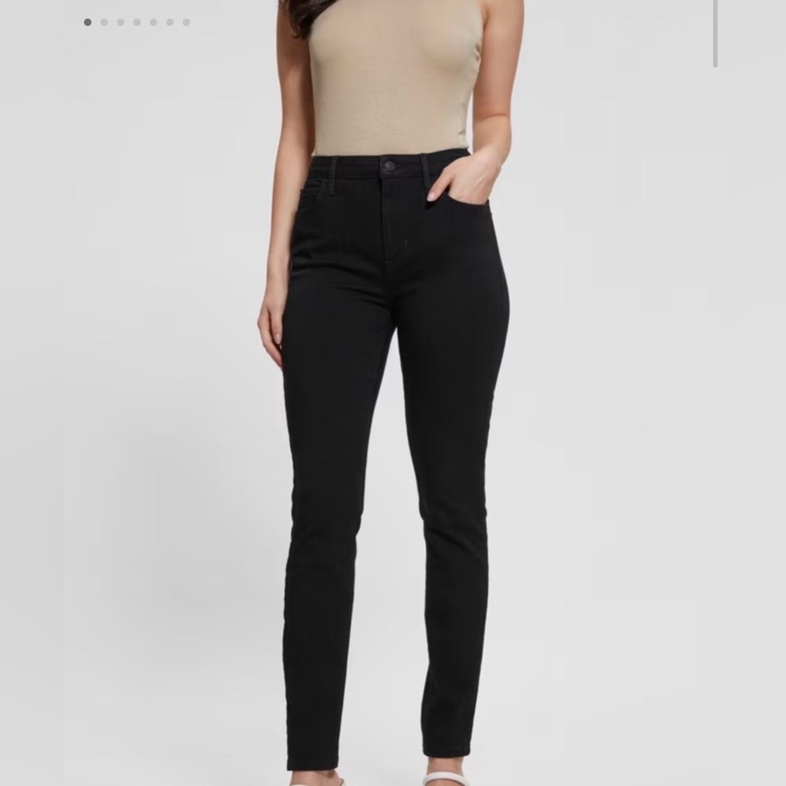 Guess New Guess Y2K Classic Black Skinny Jeans size 24 Size 24" / US 00 / IT 34 - 1 Thumbnail