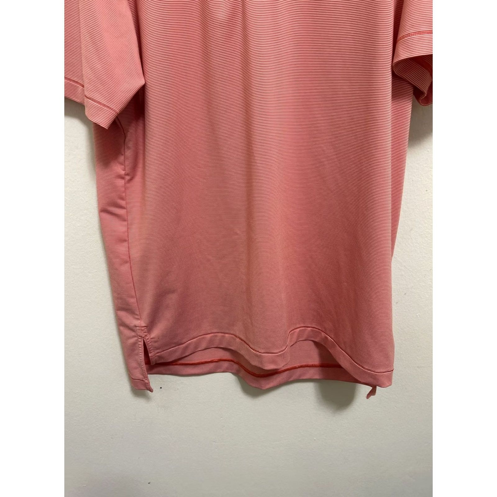 Peter Millar Peter Millar Summer Comfort Polo Shirt Mens Medium Pink Striped S/S Size US M / EU 48-50 / 2 - 3 Thumbnail