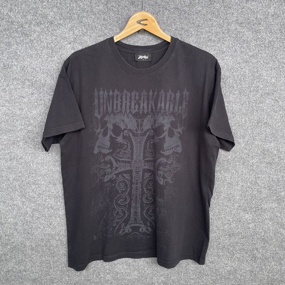 Affliction Zaxon Skulls Big Cross Ifsixwasnine Seditionaries T Shirt Size US L / EU 52-54 / 3 - 1 Thumbnail