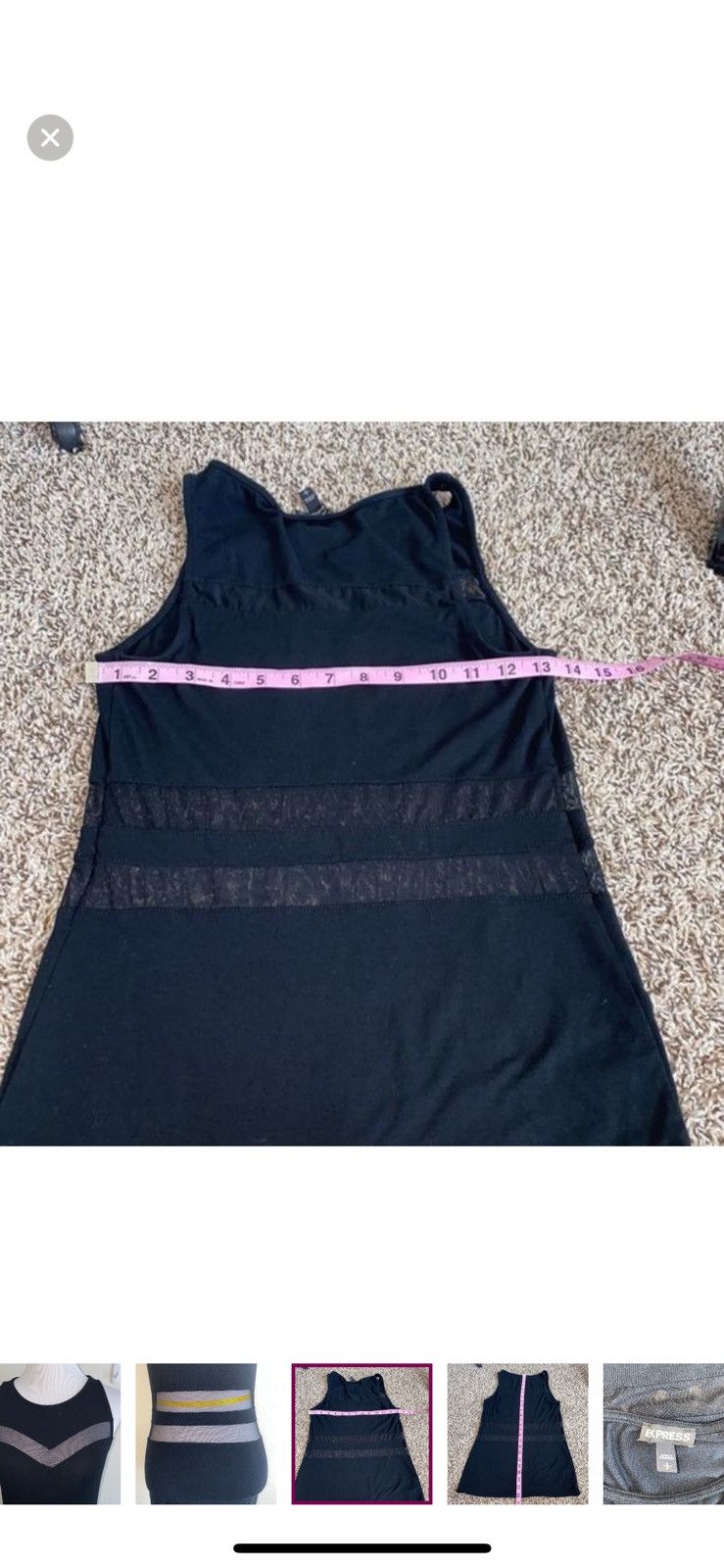 Express Express small mesh panel tank top Size S / US 4 / IT 40 - 2 Thumbnail
