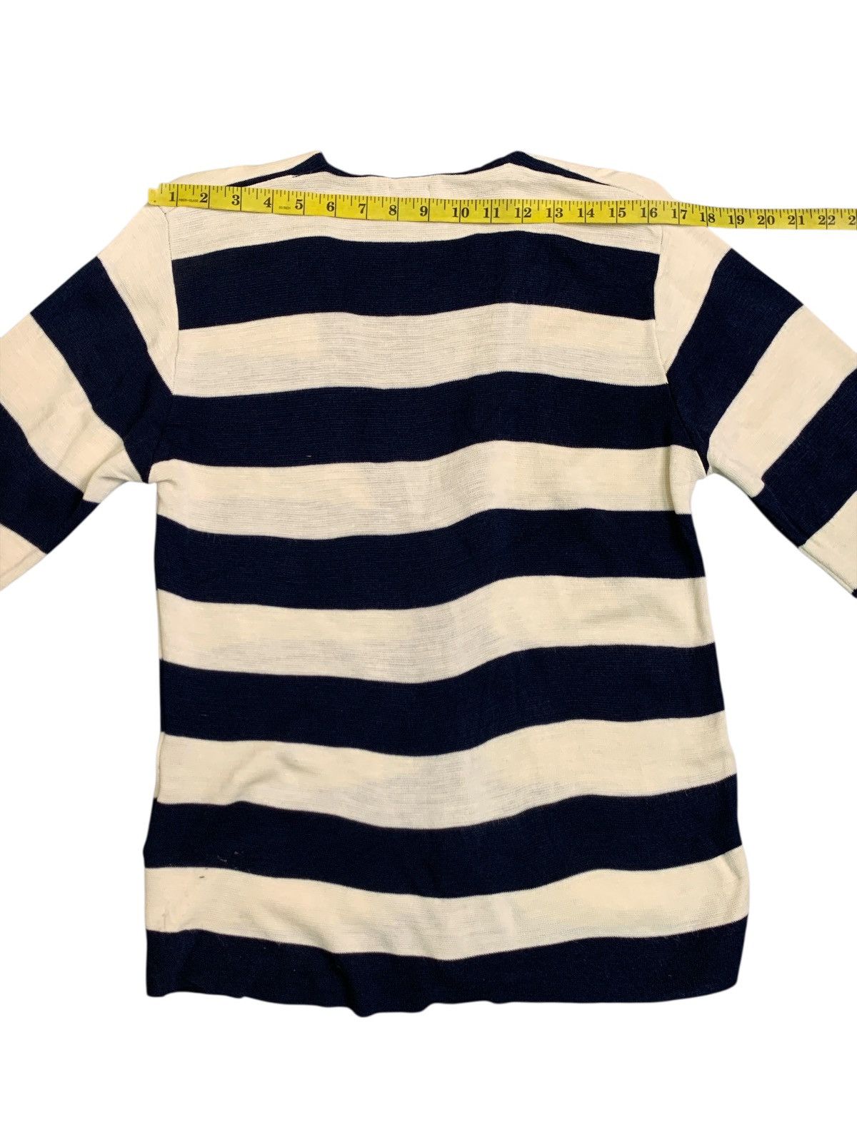 Japanese Brand Rare Design Franz Striped Cashmere V-Neck Cardigan Size M / US 6-8 / IT 42-44 - 12 Thumbnail