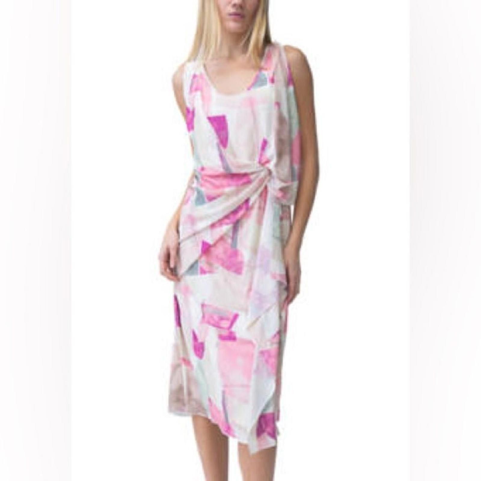 Other Adrienne Landau Drape Front Dress M Multicolor Abstract Size M / US 6-8 / IT 42-44 - 2 Thumbnail