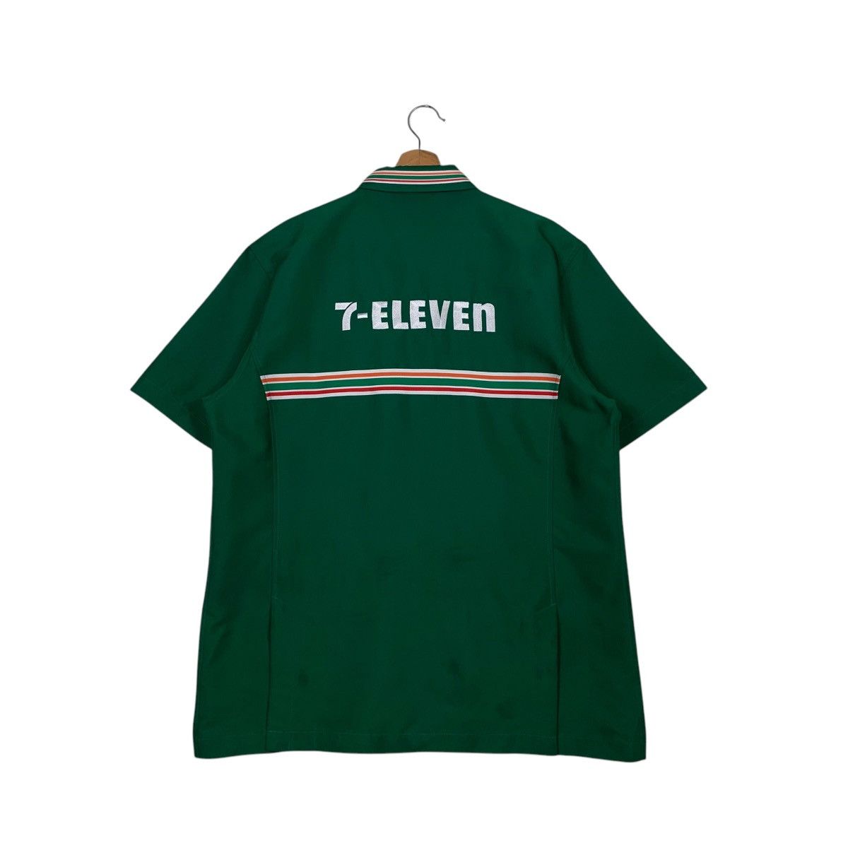 Vintage 7-ELEVEN Big Logo Green Worker Uniform Jacket #2365-C106 Size US L / EU 52-54 / 3 - 7 Thumbnail