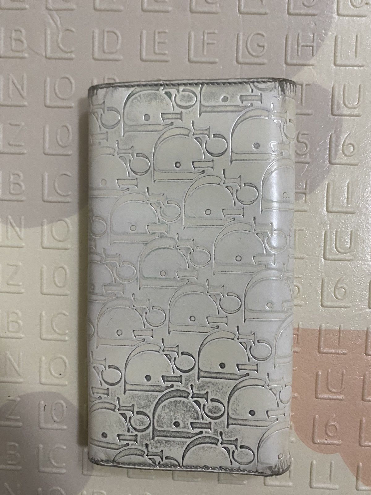 Christian Dior Monsieur Vintage Christian Dior Monogram Embossed Long Wallet – White Size ONE SIZE - 2 Thumbnail