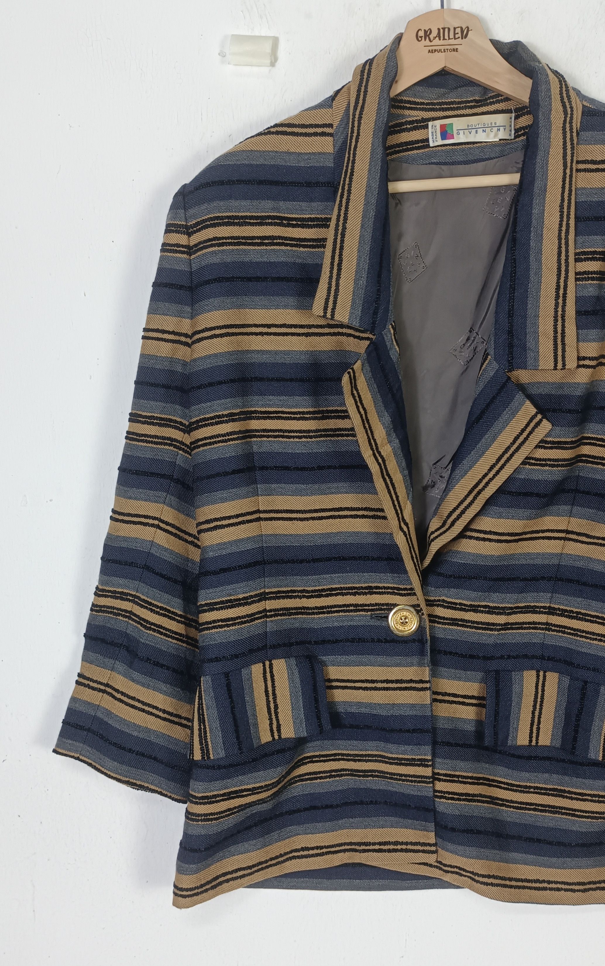 Givenchy Givenchy Boutiques Super Stripe Blazer Size M / US 6-8 / IT 42-44 - 4 Thumbnail