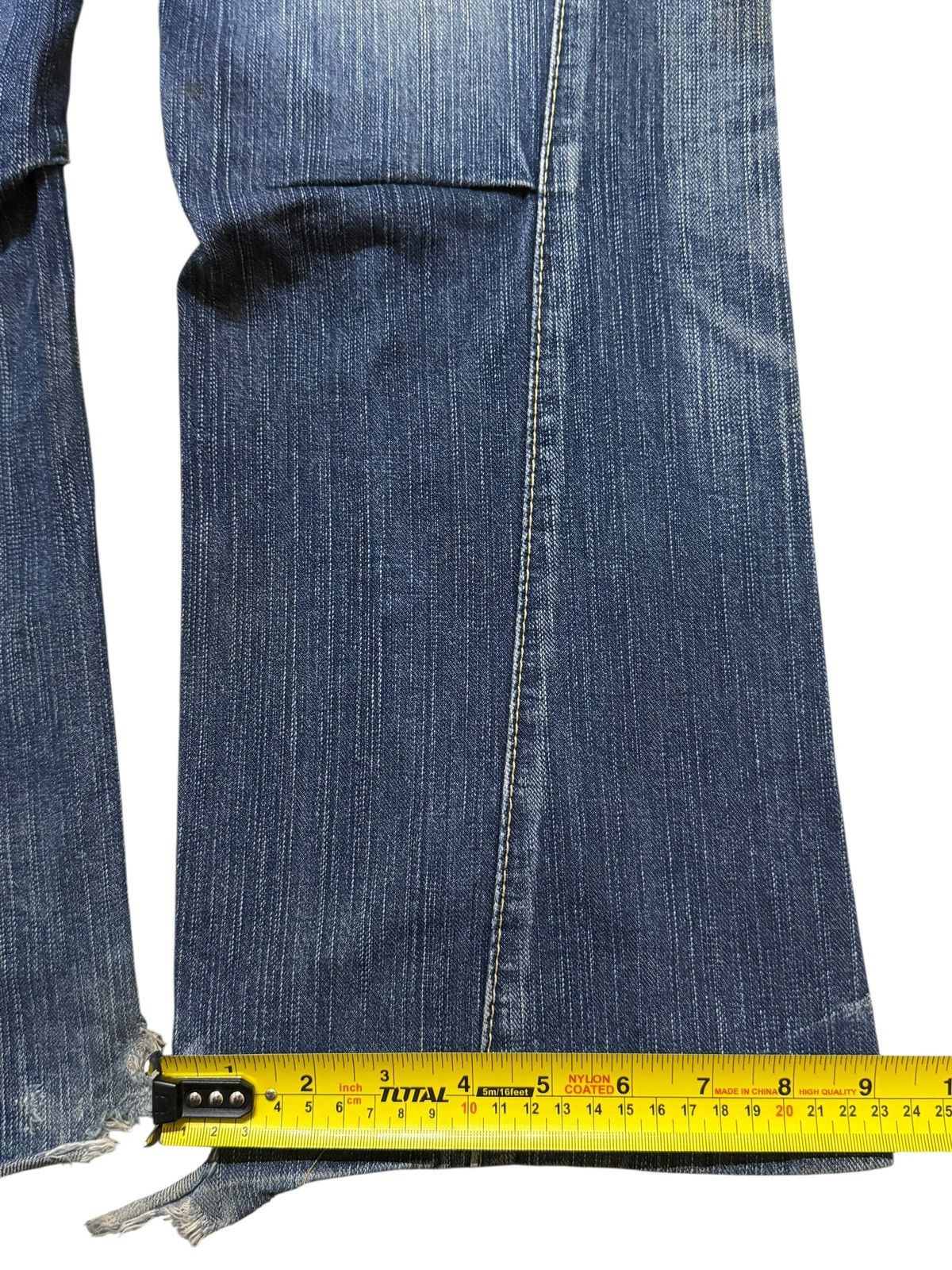 Edwin Vintage Y2K Edwin XV Tactical Pocket Blue Faded Wash Flared Size US 30 / EU 46 - 14 Thumbnail